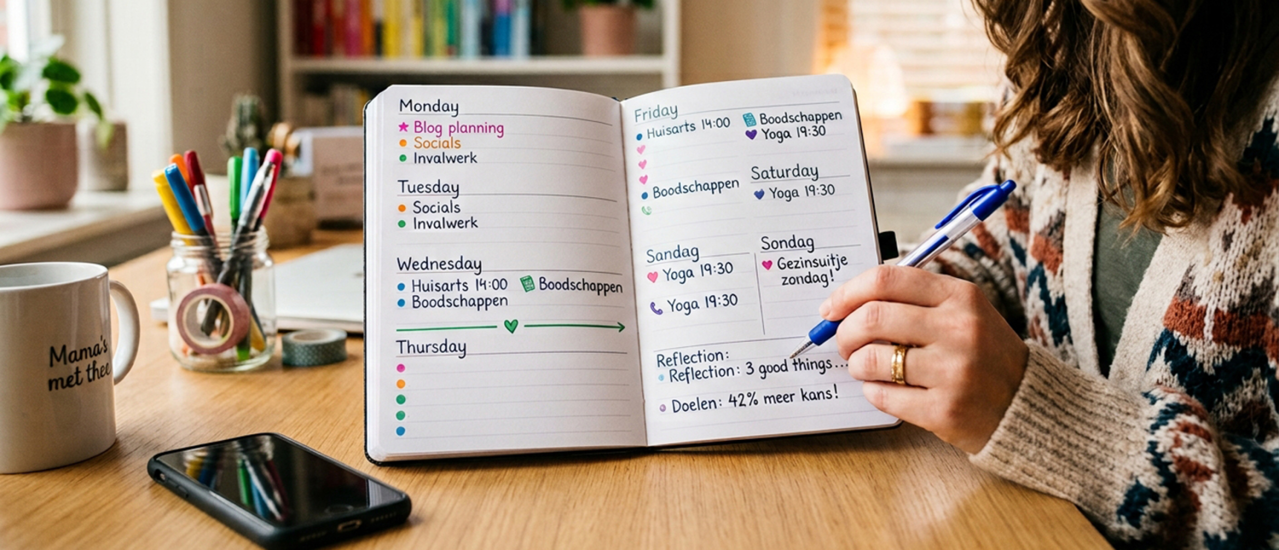 Papieren agenda