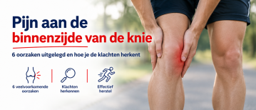 Pijn aan de binnenzijde van de knie