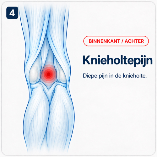 Pijn aan de binnenkant knie, dieper in knieholte