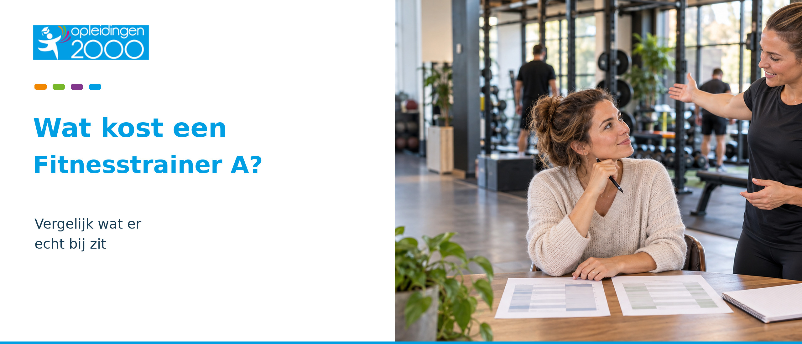 Wat kost een NL Actief Fitnesstrainer opleiding?