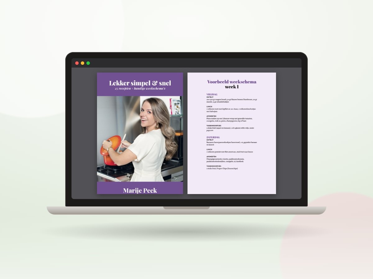 De reader op een laptop