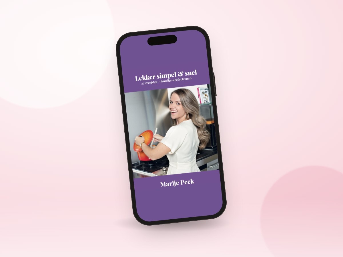 De reader op een telefoon