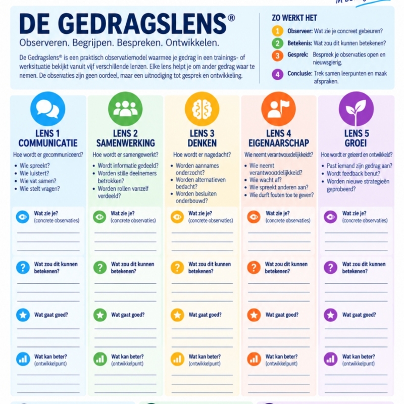 Gedrag, gedraglens, ervaren