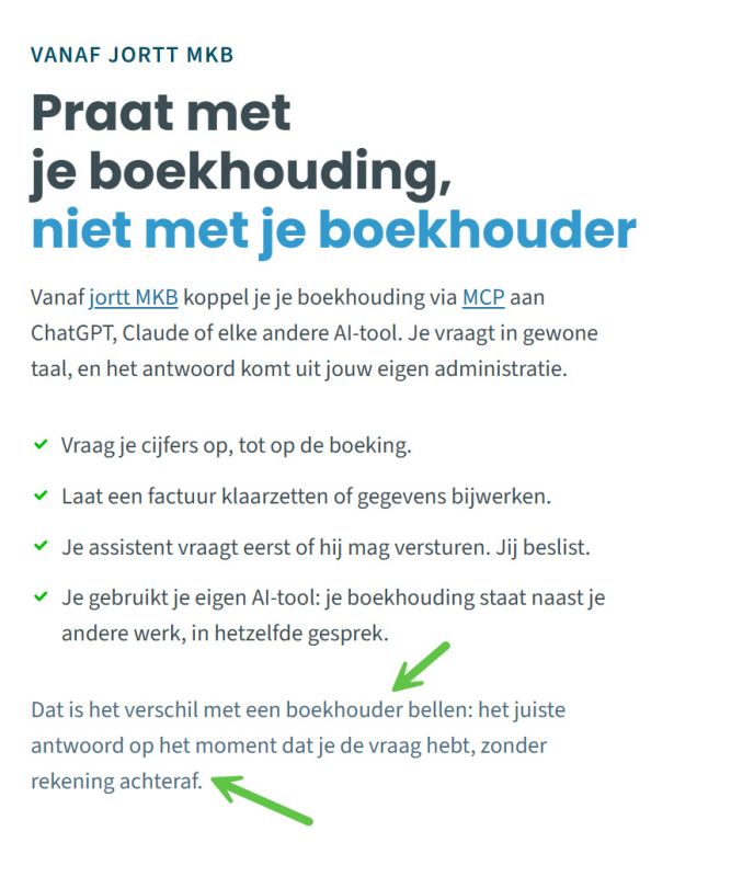 Jortt boekhoudaoftware voor zzp en MKB - met AI tool praat met je boekhouding - niet met je boekhouder Jortt boekhoudaoftware voor zzp en MKB - met AI tool praat met je boekhouding - niet met je boekhouder
