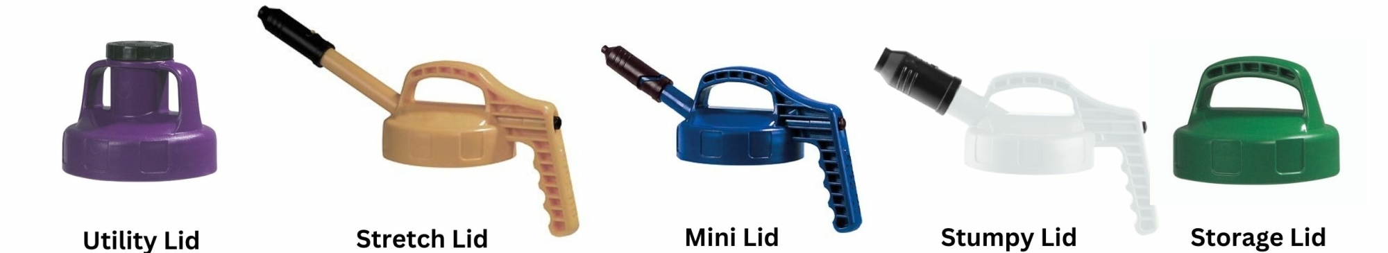 5 OilSafe lids 11 colours 5 OilSafe lids 11 colours