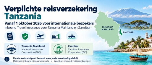 Tanzania voert verplichte reisverzekering in vanaf 1 oktober 2026