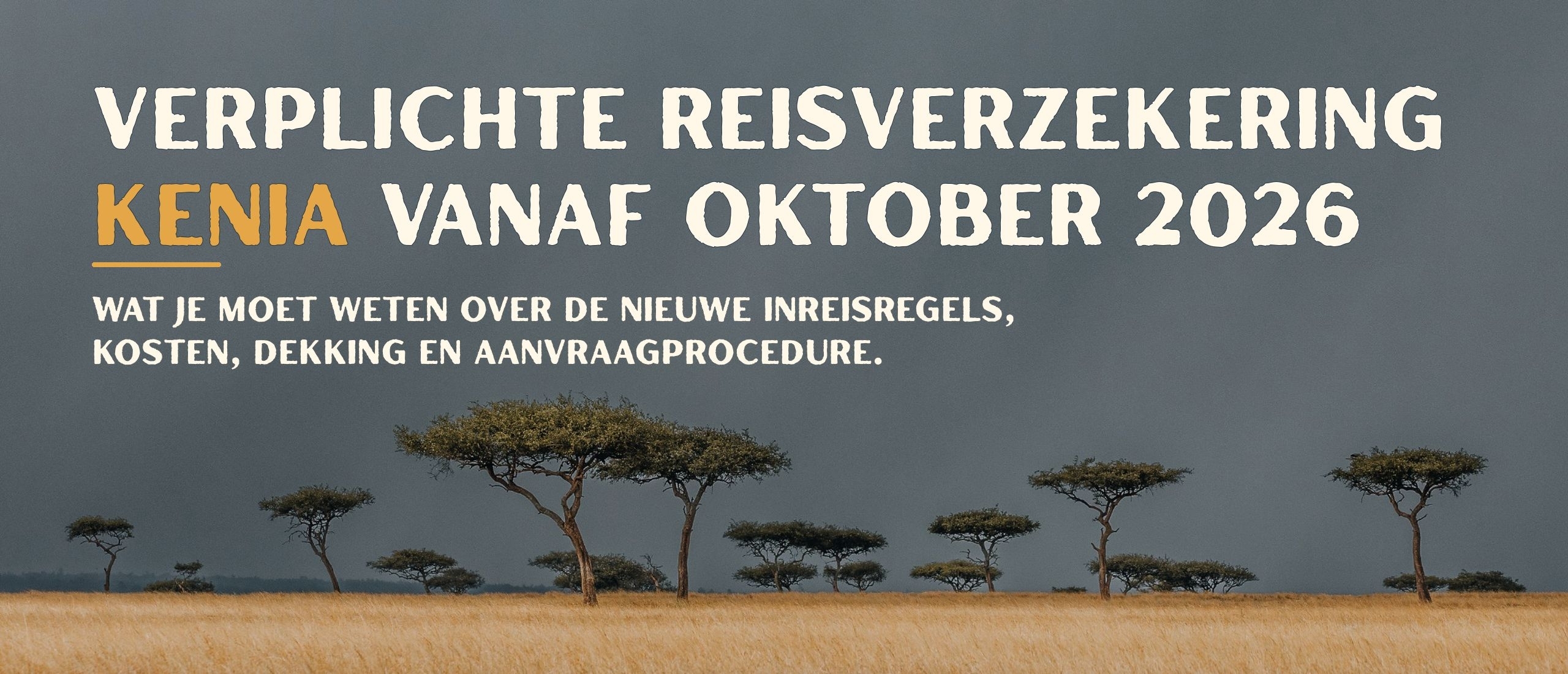 verplichte reisverzekering Kenia