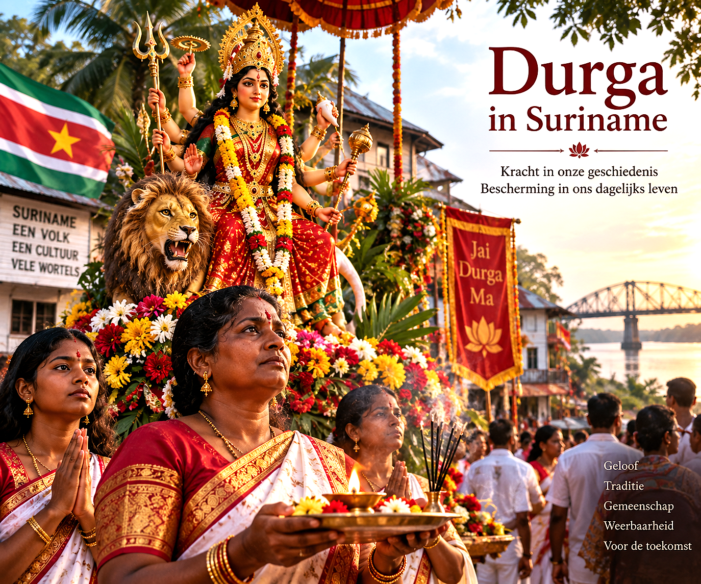 Durga verering in de Surinaamse Hindostaanse gemeenschap