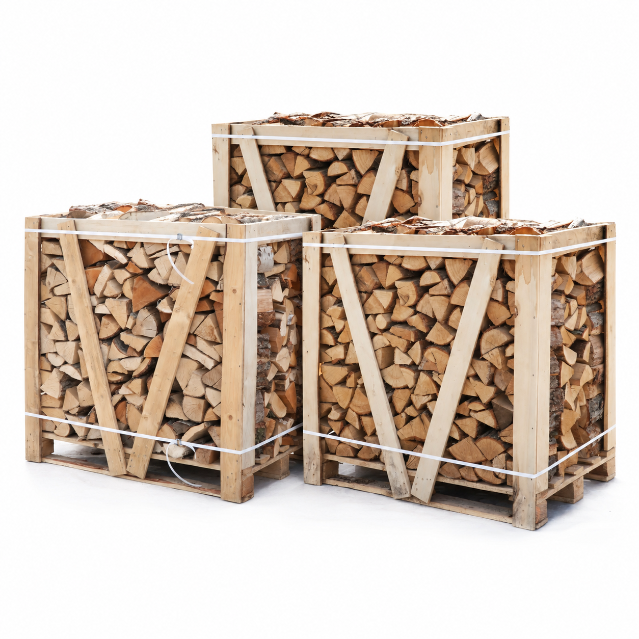 Winterdeal met 1 krat Softmix en 2 kratten eiken haardhout
