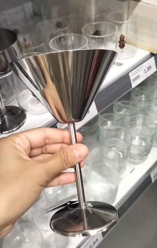 Action RVS cocktailglas Action RVS cocktailglas zilver