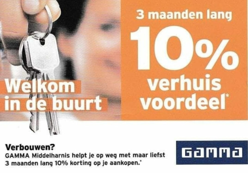 Gamma verhuiskorting Gamma verhuiskorting