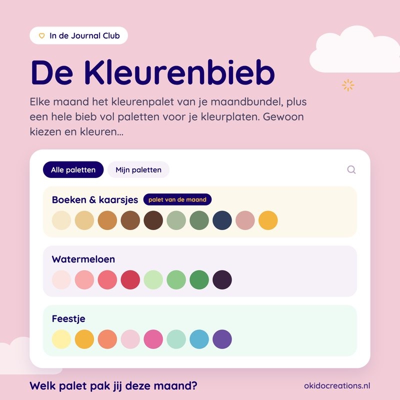 De Kleurenbieb met kleurenpaletten