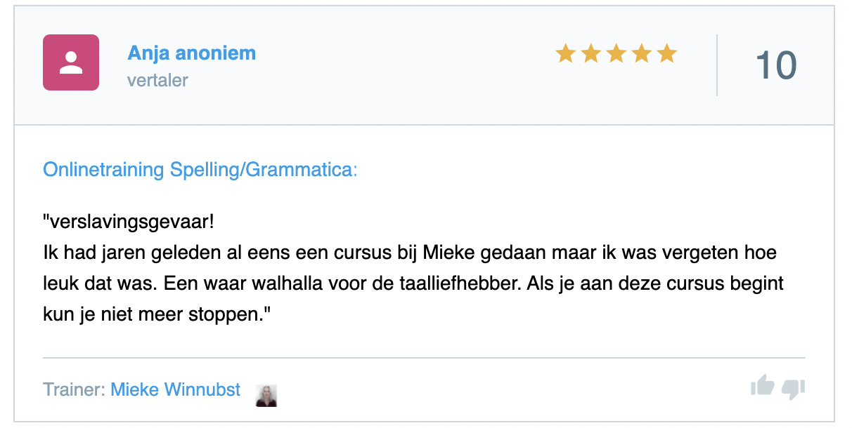 Tolk vertaler PE training