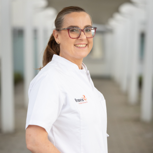 Dermatoloog dr. Annemie Galimont, docent van deze scholing
