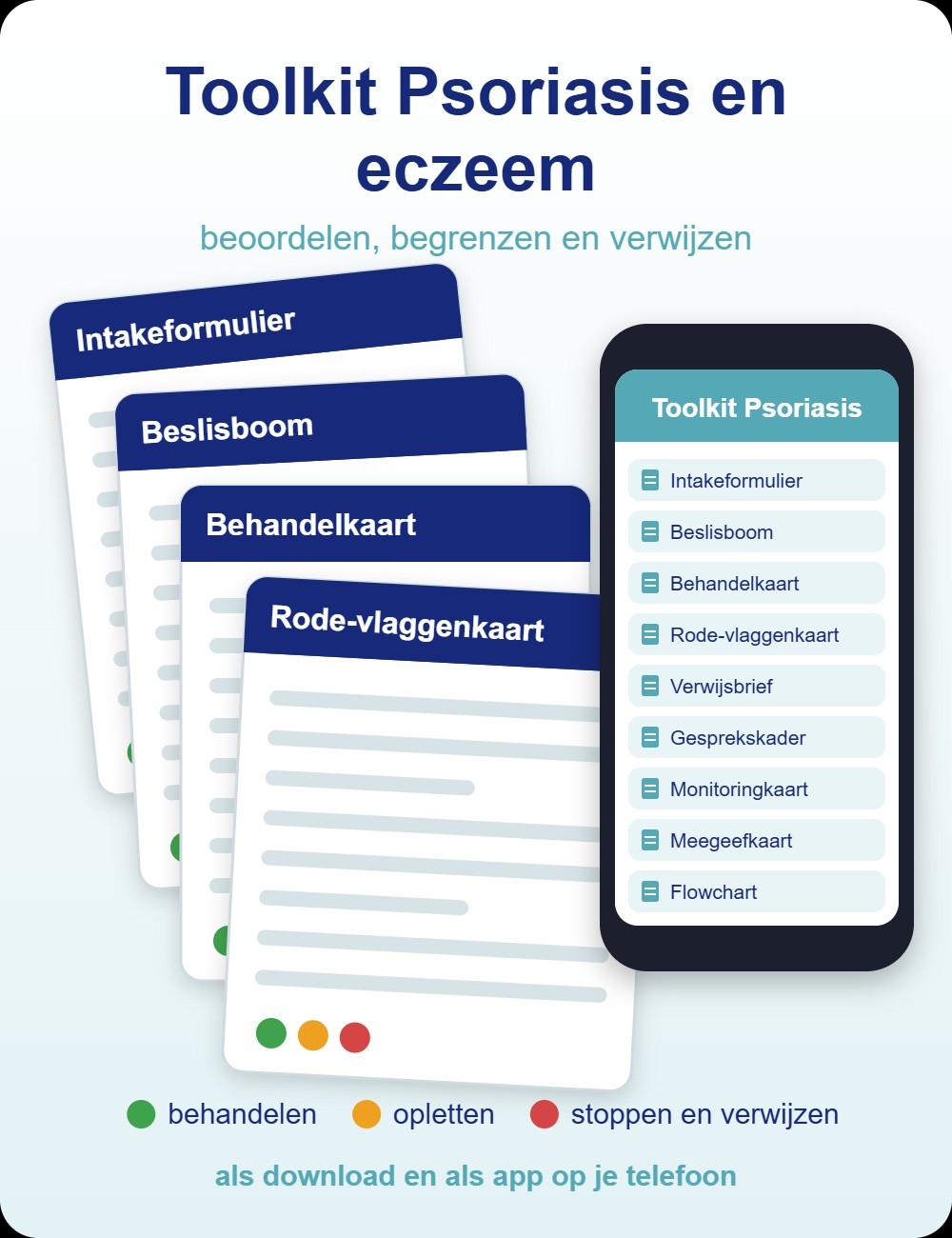 Toolkit Psoriasis en eczeem als download en als app