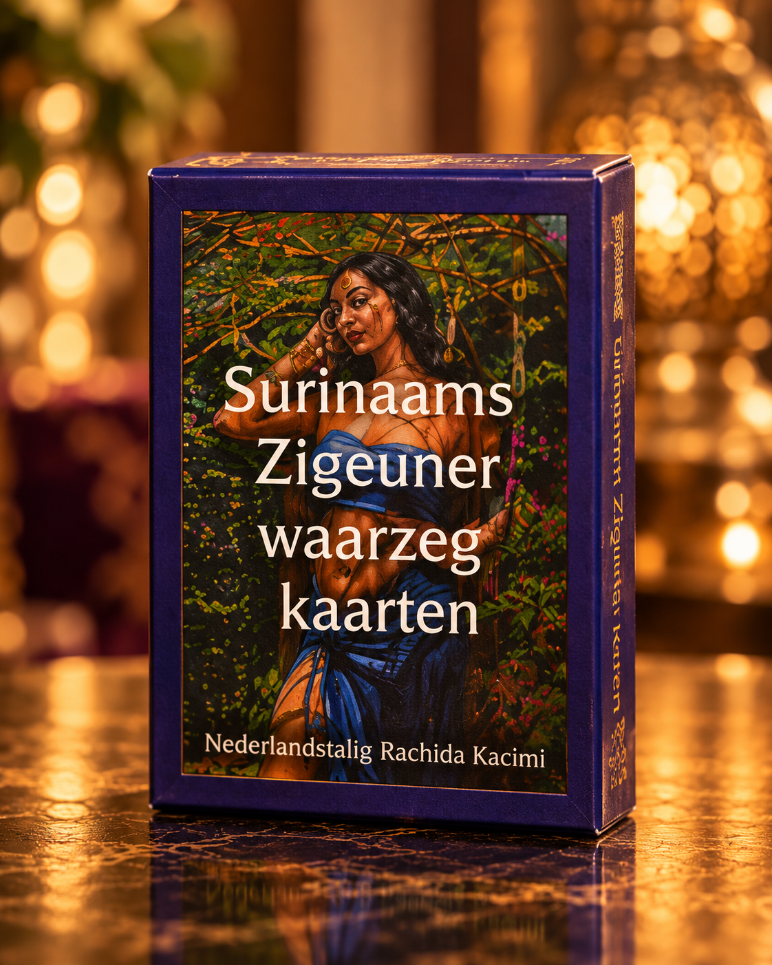 De doos van de Surinaamse Zigeuner Waarzegkaarten van Rachida Kacimi, uitgegeven door Libricura