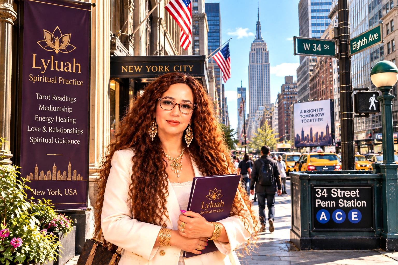 Rachida Kacimi, psychic medium reading online for clients in the US