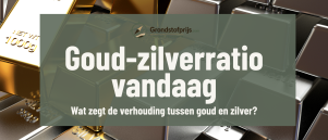 Goud-zilverratio vandaag: actuele verhouding, grafiek en uitleg