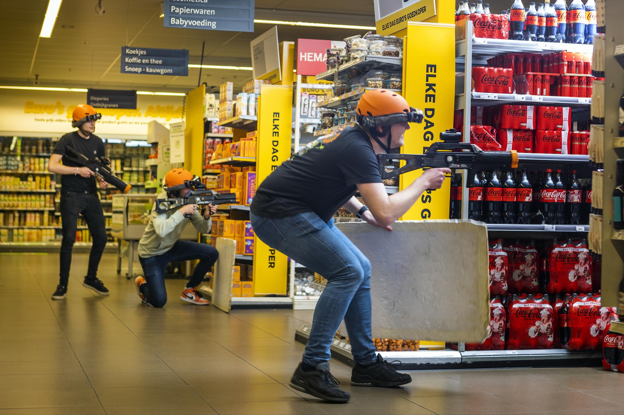 Lasergamen op locatie null