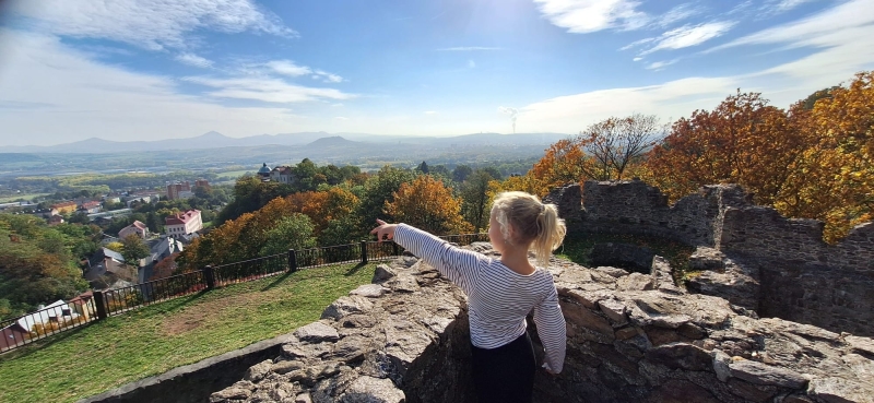 Ausblick von der Burg Krupka