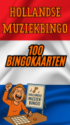 Hollandse Muziekbingo - 100 bingokaarten Hollandse Muziekbingo pakket met 100 unieke bingokaarten
