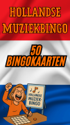 Hollandse Muziekbingo - 50 bingokaarten Hollandse Muziekbingo pakket met 50 unieke bingokaarten