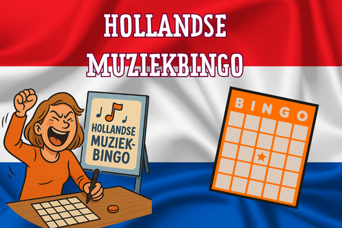 Hollandse Muziekbingo met Nederlandse liedjes