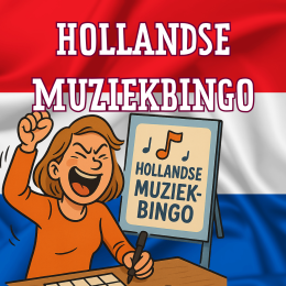 Hollandse Muziekbingo met Nederlandse hits Illustratie van Hollandse Muziekbingo met Hollandse muziek
