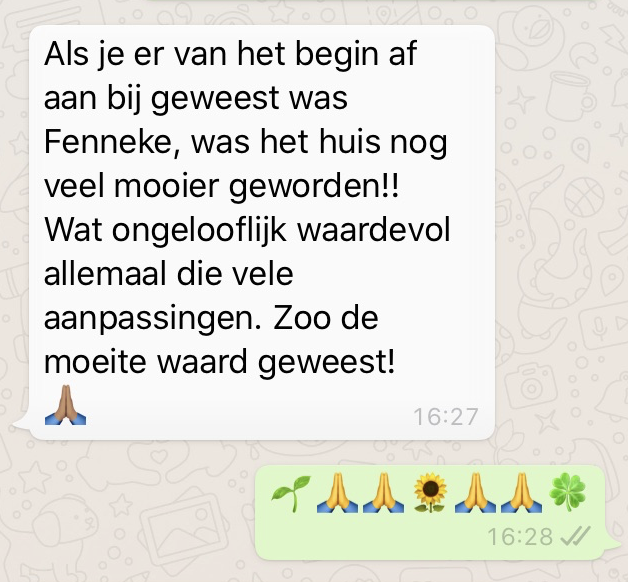 review blije klant van Kleur&Vorm