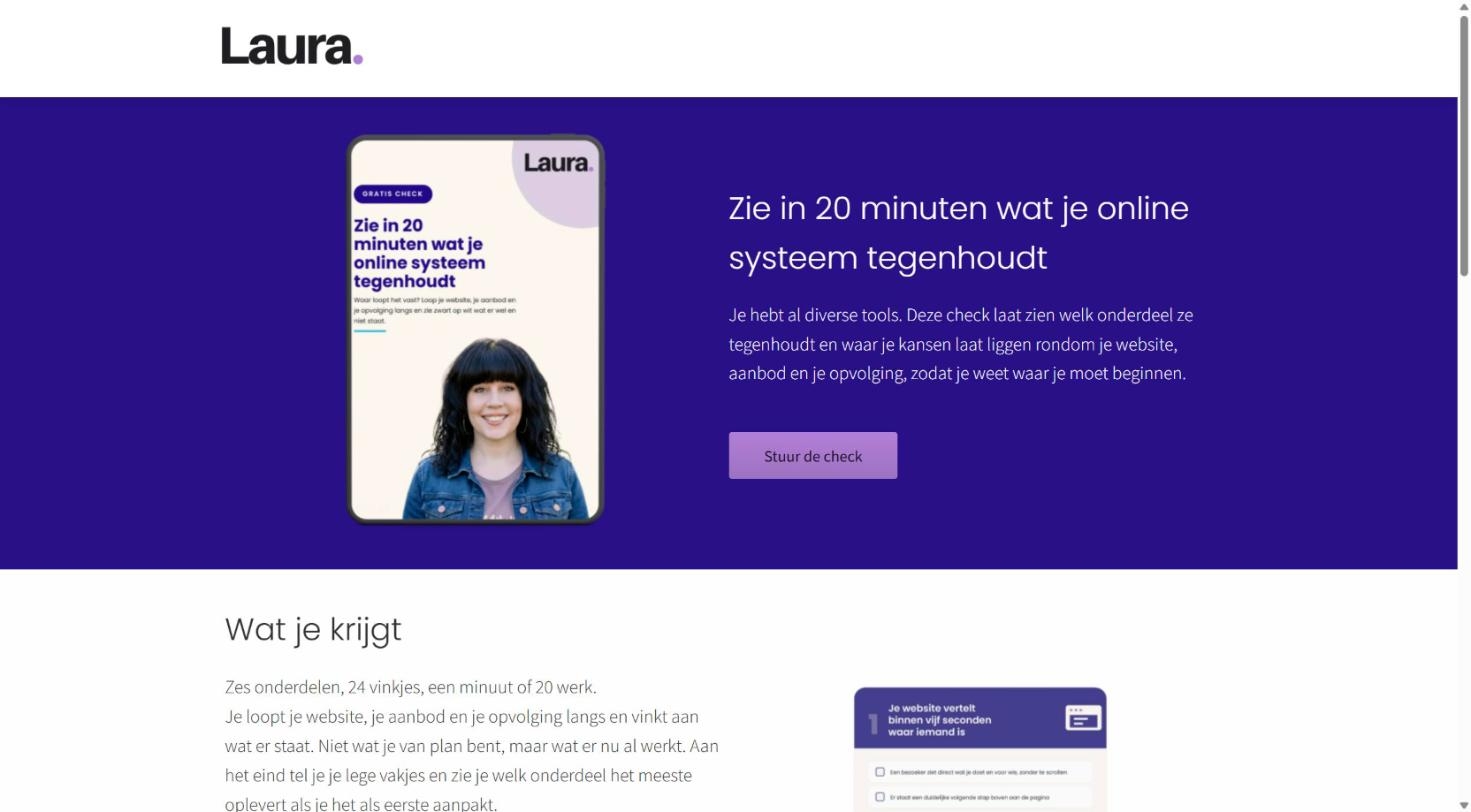 Landingspagina voorbeelden: 8 paginas uit mijn eigen praktijk