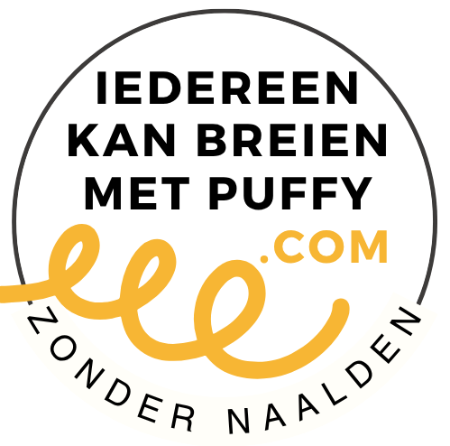 Logo iedereen kan breien met Puffy .com Logo iedereen kan breien met Puffy .com