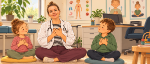 Ook bij de huisarts kan kinderyoga verschil maken