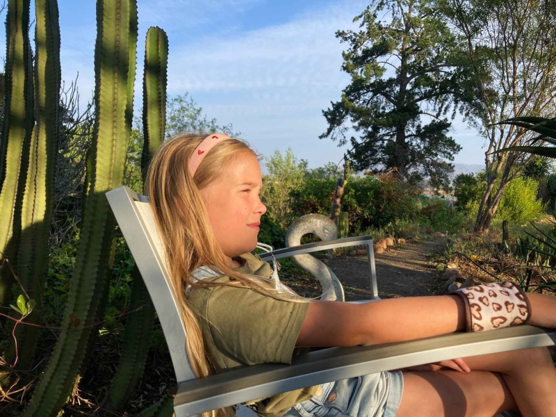Mo & Rose Nature Retreat genieten in de cactustuin