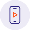 Icoon dat een app op een mobiel weergeeft