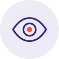 Icoon voor zichtbaarheid met een afgebeeld oog
