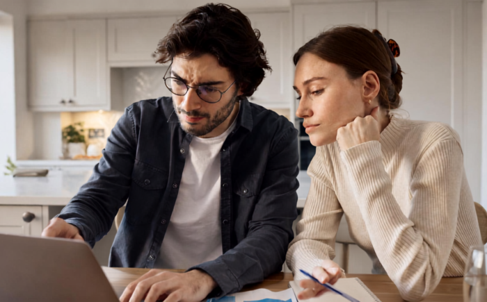 Achter de laptop Online vergelijken