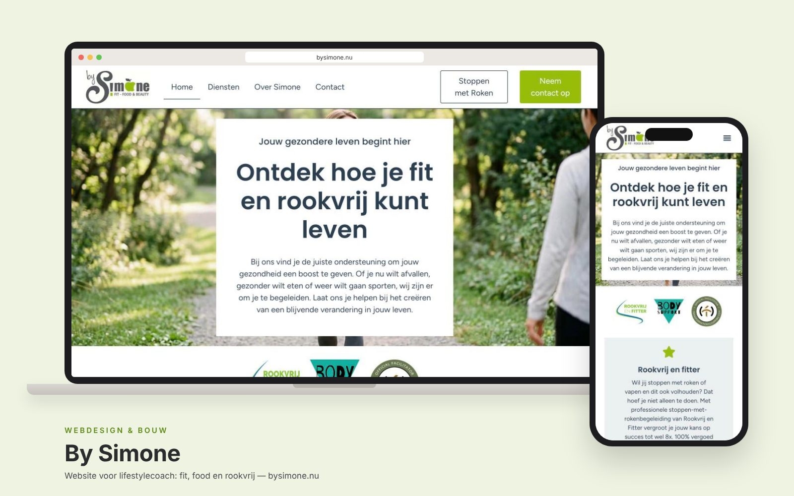 Website By Simone ontworpen en gebouwd door Heleen Verkerk