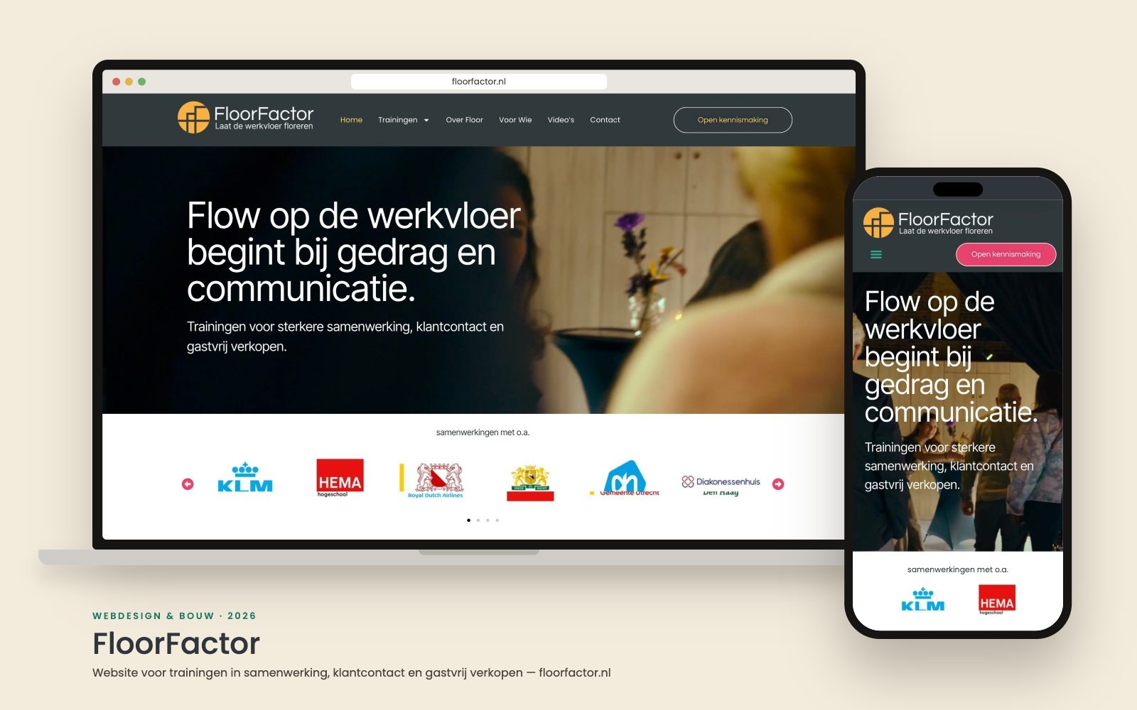 Website FloorFactor ontworpen en gebouwd door Heleen Verkerk
