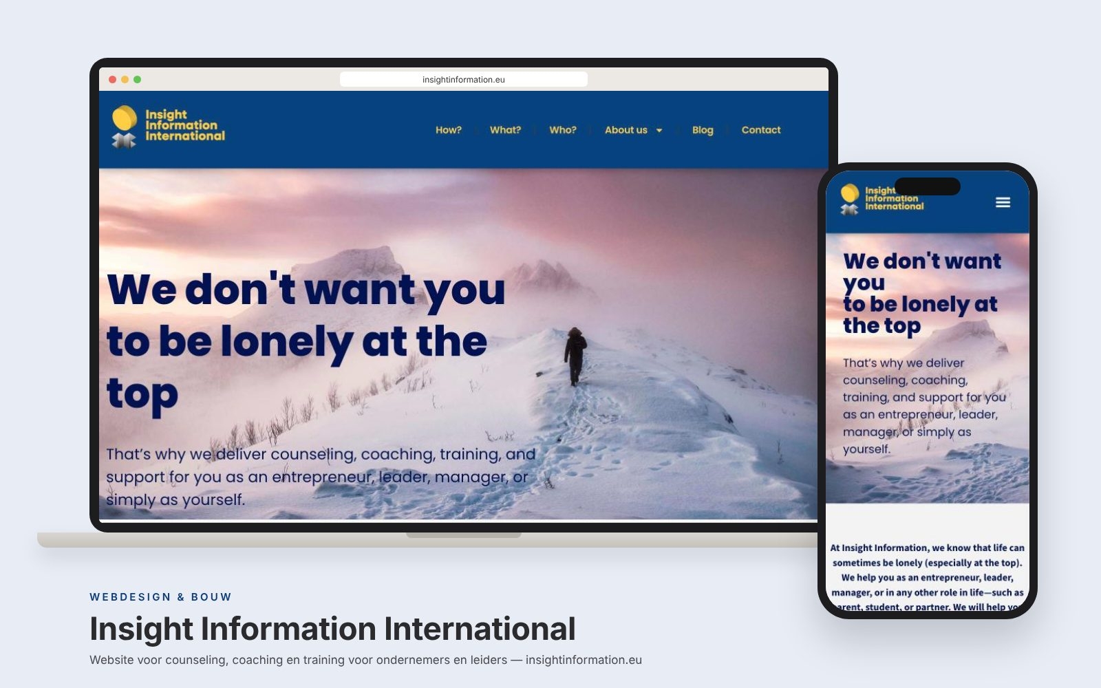 Website Insight Information International ontworpen en gebouwd door Heleen Verkerk