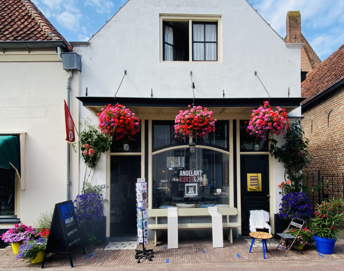 angelart kunst en zo de winkel de kleurrijke gevel van angelart kunst en zo