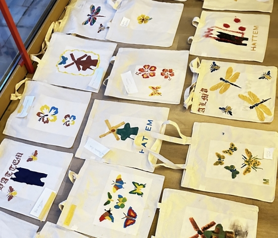 resultaat tasjes workshop vrijwilligers dag gemeente Hattem