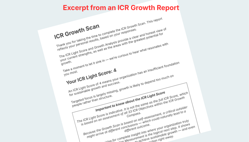 ICR Growth Scan - Report ICR Mobile App for iOS & Android ICR Growth Scan - Report ICR Mobile App for iOS & Android