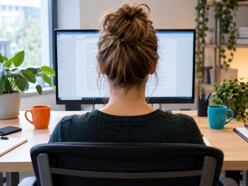 blikveld verbreeden droge ogen door beeldschermwerk