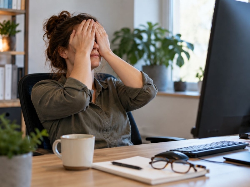 aplmeren beeldschermwerk droge ogen door beeldschermwerk