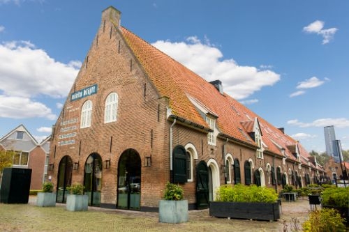 Gevel van 't Zusje in de Blokstallen in Bergen op Zoom