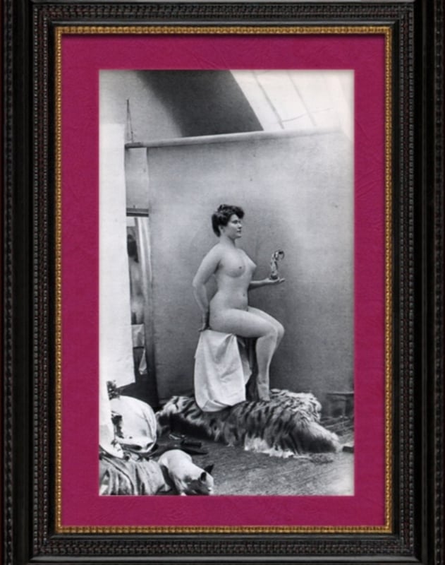 Antique Prints & Drawings, French Erotic Daguerreotype - Female Nude - La Muse Heliogravure, 1930 Antique Prints & Drawings, French Erotic Daguerreotype - Female Nude - La Muse Heliogravure, 1930