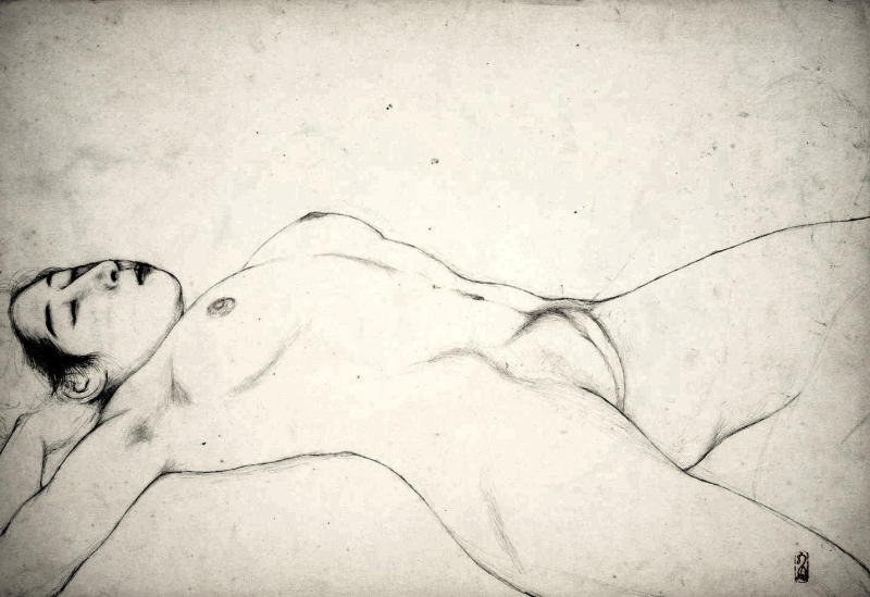 Hashiguchi Goyo erotic sketch