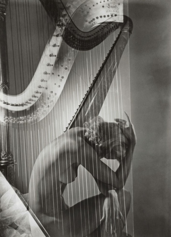 Lisa with Harp, 1939 by Horst P. Horst Lisa with Harp, 1939 by Horst P. Horst