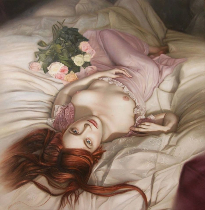 munoz semi nude with flowers munoz semi nude with flowers