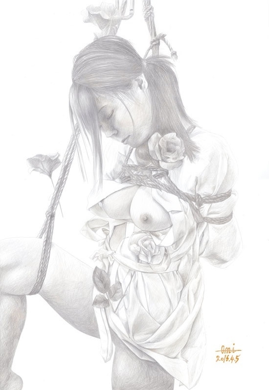 shibari art by Ōmi Kazuhiro shibari art by Ōmi Kazuhiro